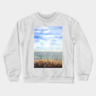 seaside of Brighton watercolor Crewneck Sweatshirt